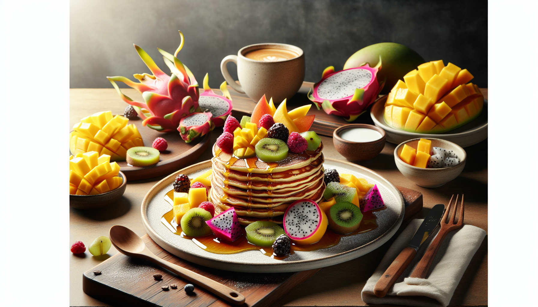 Recette de crêpes aux fruits exotiques