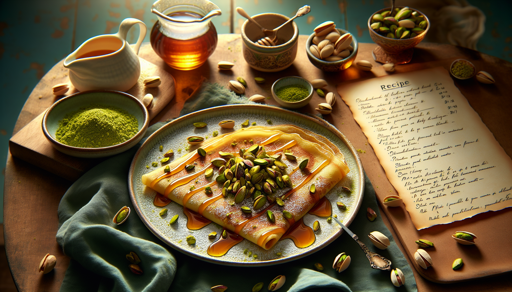 Tout savoir sur la crêpe à la pistache : recette et astuces