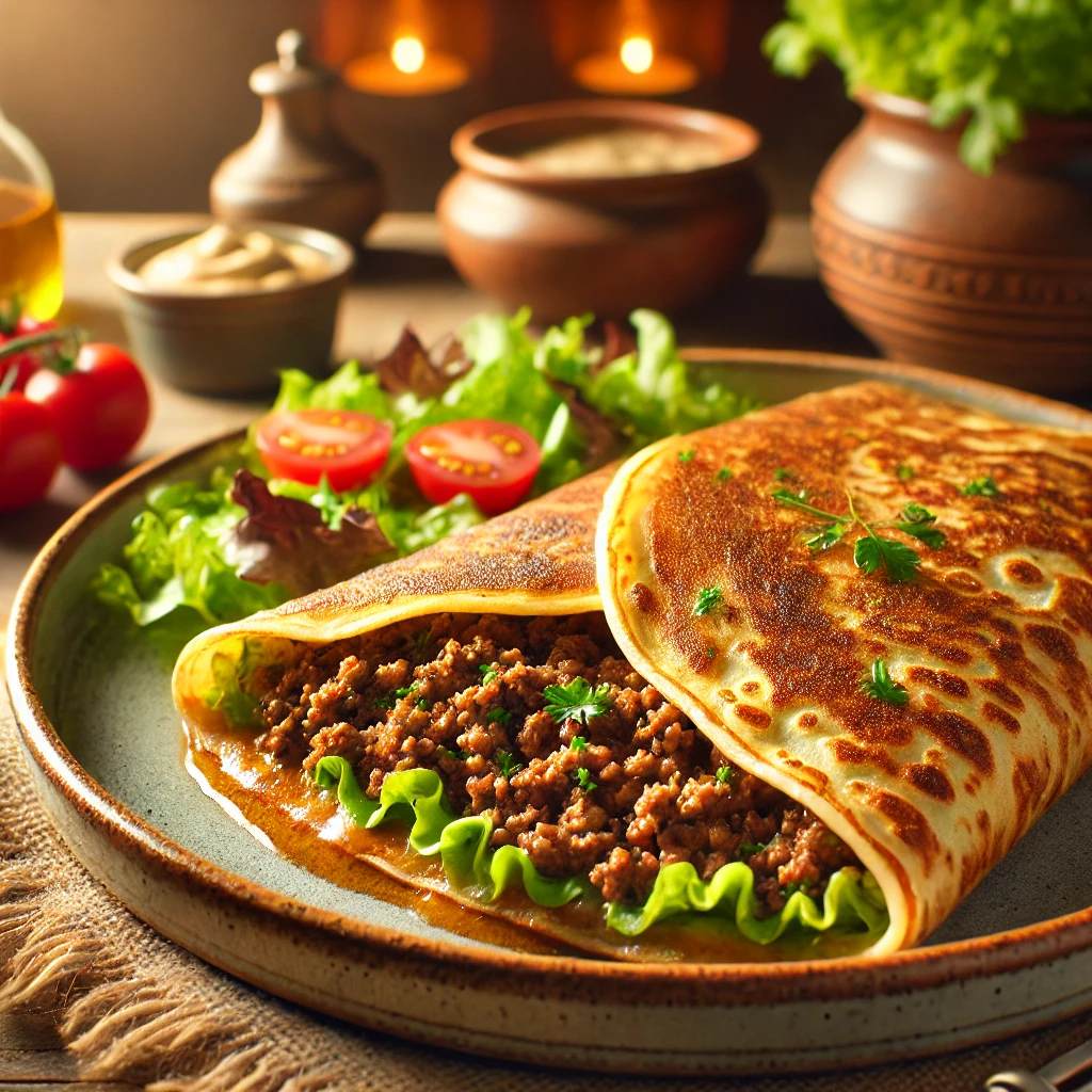Crêpes à la viande