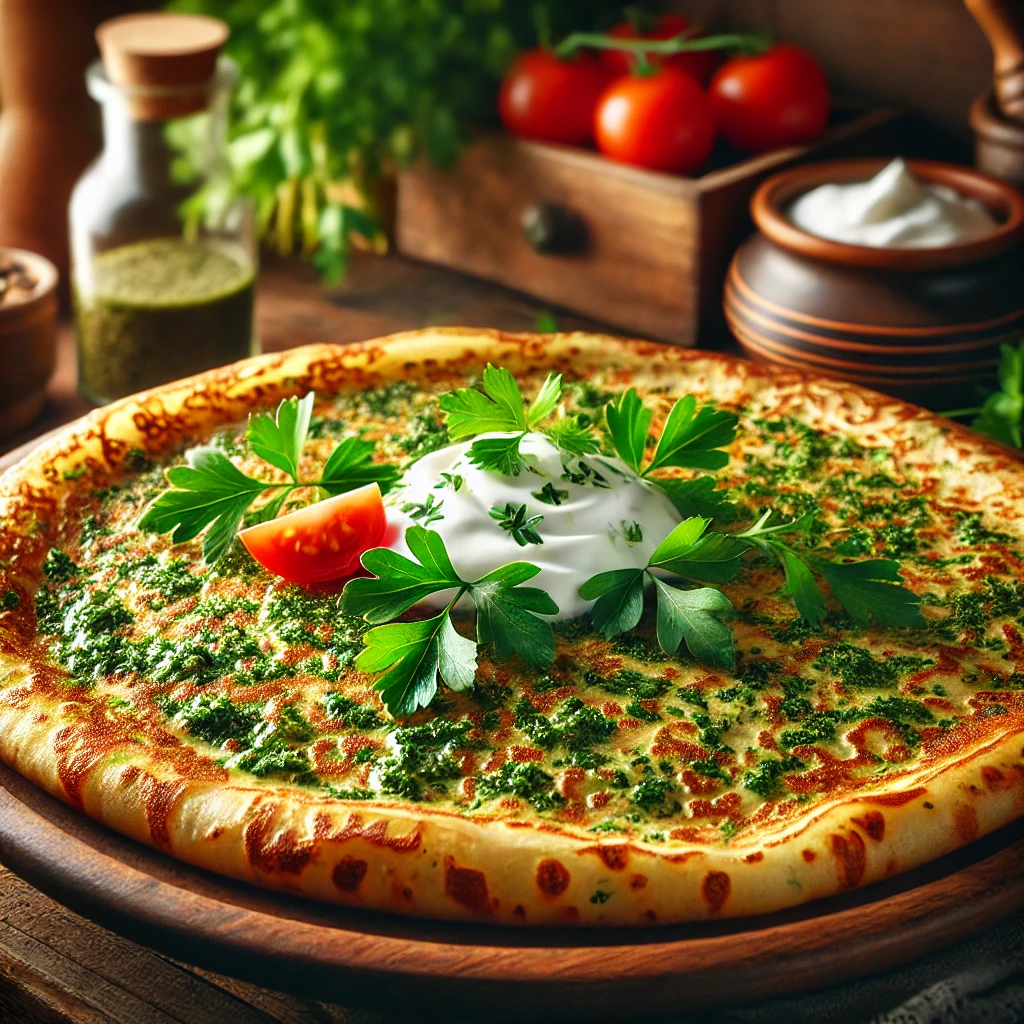 crêpe aux herbes