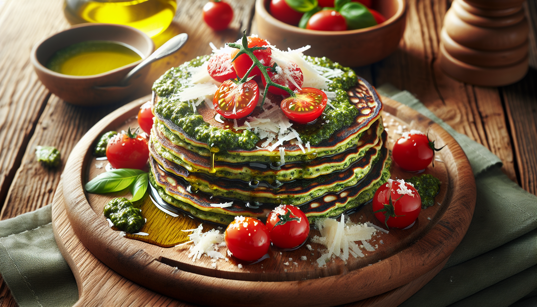 Recette de la crêpe au pesto